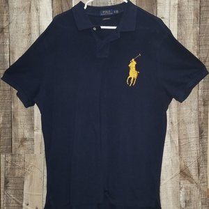NAVY BLUE RALPH LAUREN BIG PONY POLO SHIRT